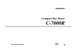 Onkyo C-7000R User's Manual