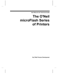 O'Neil microFlash Series User's Manual