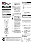 One For ALL URC-4063 User's Manual