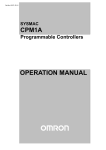 Omron CPM1A User's Manual