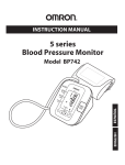Omron BP742 User's Manual