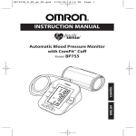 Omron Healthcare INTELLISENSE BP755 User's Manual