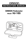 Omron Healthcare HJ-105 User's Manual