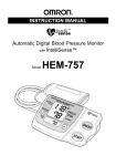 Omron Healthcare HEM-757 User's Manual
