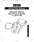 Omron Healthcare HEM-741CREL User's Manual
