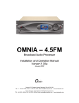 Omnia Industries 4.5FM User's Manual