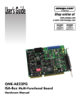 Omega OME-A822PG User's Manual