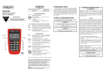 Omega Vehicle Security HH804W User's Manual