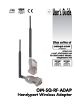 Omega Speaker Systems Handyport Wireless Adaptor OM-SQ-RF-ADAP User's Manual