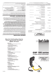 Omega Engineering OSP100 Series User's Manual