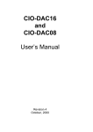 Omega Engineering MEGA-FIFO CIO-DAC16 User's Manual