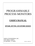 Omega Engineering DP3600 User's Manual