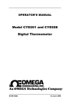 Omega Engineering CYD201 User's Manual