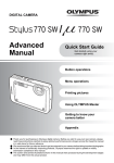 Olympus Stylus 770 SW Advanced Manual