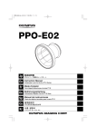 Olympus PPO-E02 User's Manual
