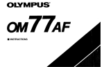 Olympus OM-77 AF Operating Instructions