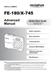 Olympus FE-180/X-745 User's Manual