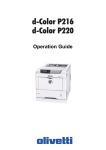 Olivetti P216 User's Manual