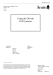 Olivetti ARCHIMEDIES JP101 User's Manual
