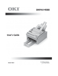 Oki FAX 4580 User's Manual