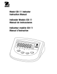 Ohaus cd-11 User's Manual