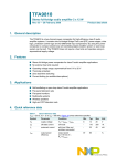 NXP Semiconductors TFA9810 User's Manual