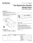 NuTone RL6200 User's Manual