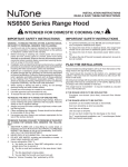 NuTone NS6500 Series User's Manual