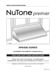NuTone NP64000 User's Manual