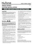 NuTone NM200WH User's Manual