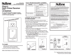 NuTone LA-203RWH User's Manual