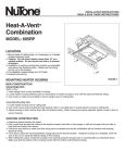 NuTone HEAT-A-VENT 605RP User's Manual
