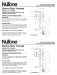 NuTone DR-1 User's Manual