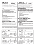 NuTone C905 User's Manual
