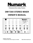 Numark Industries DM1720X User's Manual