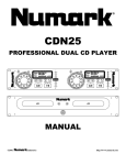 Numark Industries CDN25 User's Manual