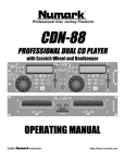 Numark Industries CDN-88 User's Manual