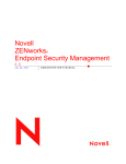 Novell ZENworks Endpoint Security Management 3.5 User's Manual