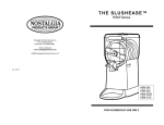 Nostalgia Electrics SLUSHEASE HSM-245 User's Manual