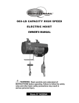 Northern Industrial Tools 142264 User's Manual