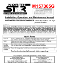 North Star M157305G User's Manual