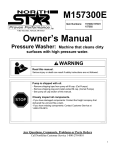 North Star M157300E User's Manual
