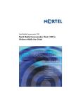 Nortel Networks MOBILE COMMUNICATION CLIENT 3100 User's Manual