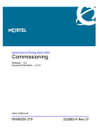 Nortel Networks COMMISSIONING 8600 User's Manual