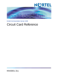 Nortel Networks Circuit Card 311 User's Manual