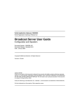 Nortel Networks Broadcast Server User's Manual