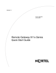 Nortel Networks 911x Series User's Manual