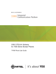 Nortel Networks 3300 User's Manual