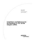 Nortel Networks 21 PCI 10/100 User's Manual