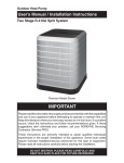 Nordyne R-410A User's Manual
